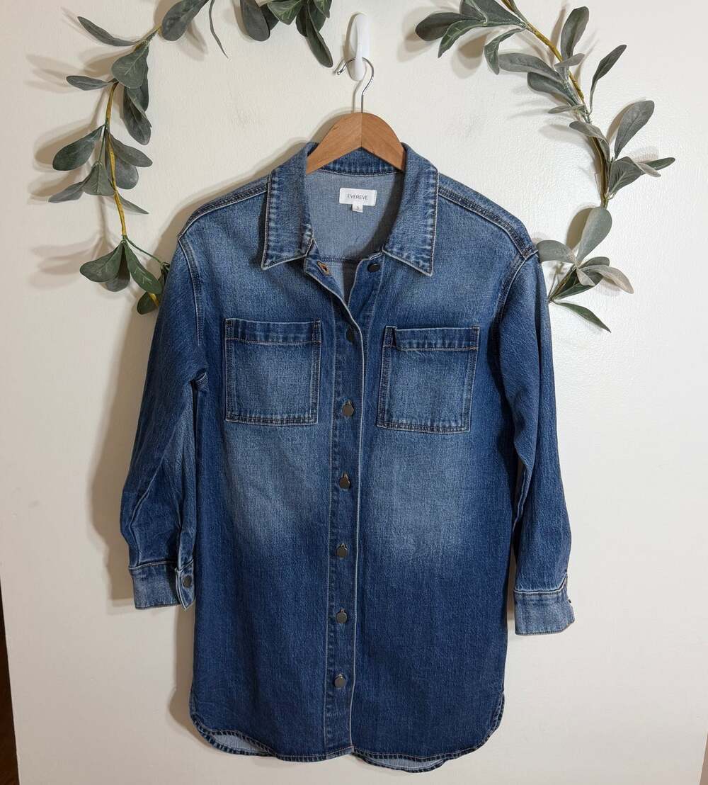 EVEREVE Long Sleeve Denim Dress